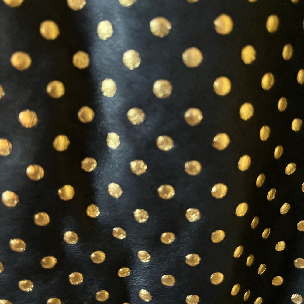 Leather Milly Black and Gold Dot Pencil Skirt - Picture 2 of 5